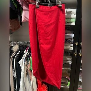New with tags Catherine Malandrino red wrap skirt sz 6